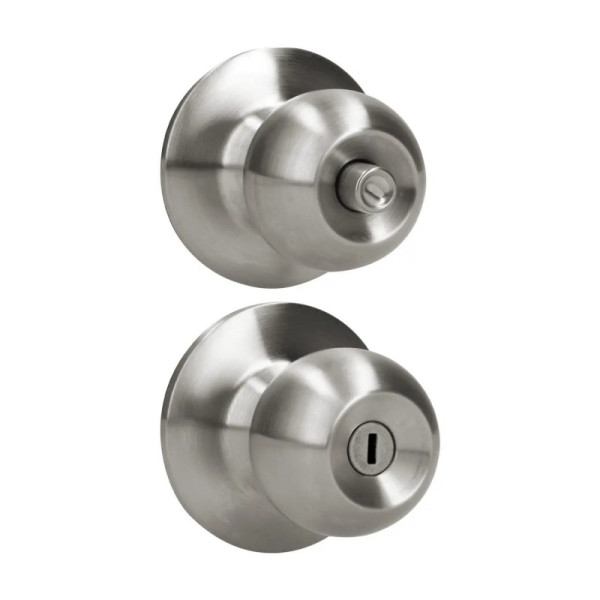 Cerradura De Bola Pomo Para Baño Acero Inoxidable Prolok (12POP)