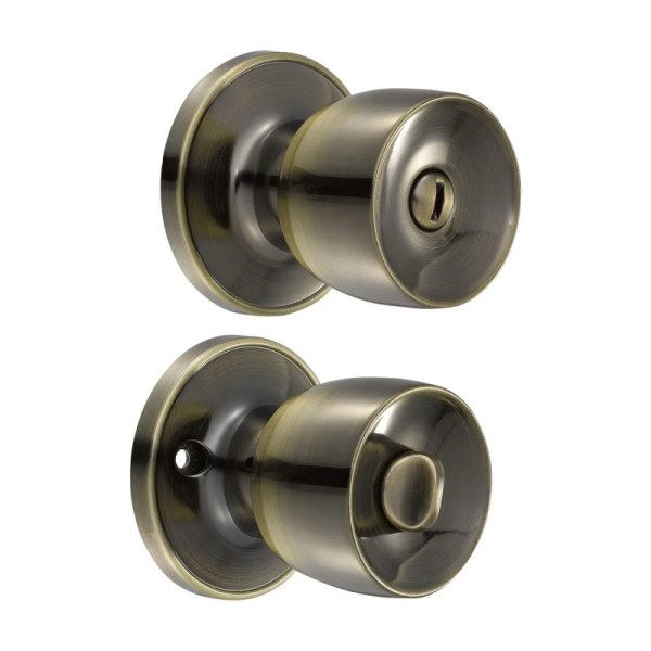 Cerradura Media Copa Para Baño Latón Antiguo Prolok (42POP)