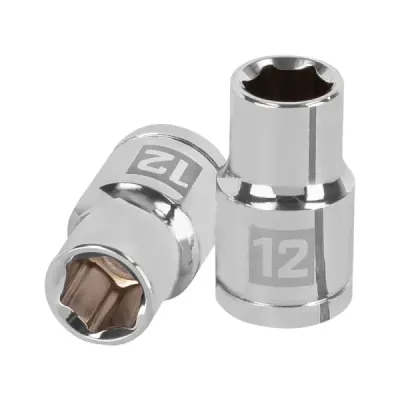Copa Estándar 12 Mm De 6 Puntas, Cuadrante De 1/2" Truper