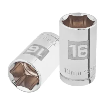 Copa Estándar 16 Mm De 6 Puntas, Cuadrante De 1/2" Truper
