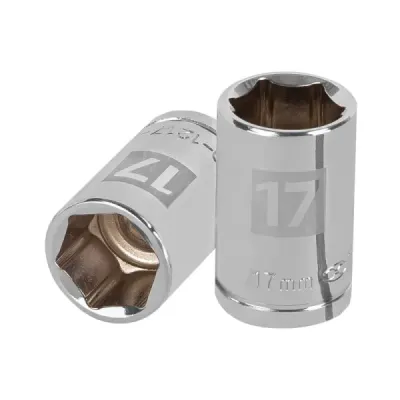 Copa Estándar 17 Mm De 6 Puntas, Cuadrante De 1/2" Truper