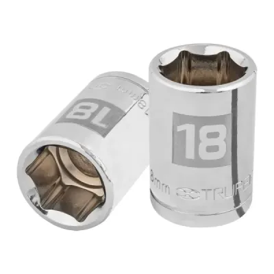 Copa Estándar 18 Mm De 6 Puntas, Cuadrante De 1/2" Truper
