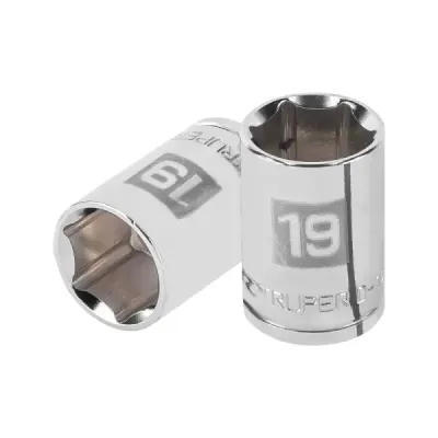 Copa Estándar 19 Mm De 6 Puntas, Cuadrante De 1/2" Truper