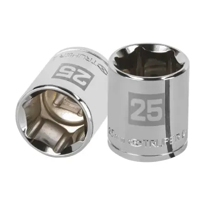 Copa Estándar 25 Mm De 6 Puntas, Cuadrante De 1/2" Truper