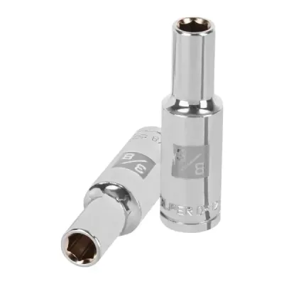 Copa Estándar Larga 3/8" De 6 Puntas, Cuadrante De 1/2" Truper
