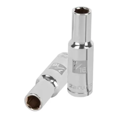 Copa Estándar Larga 7/16" De 6 Puntas, Cuadrante De 1/2" Truper