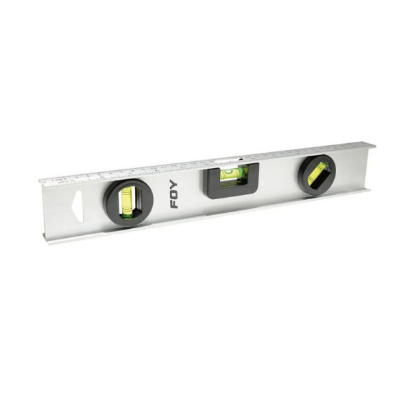 Nivel De Gota En Aluminio 14'' Foy Con 2 Ventanas Amplias (142601)