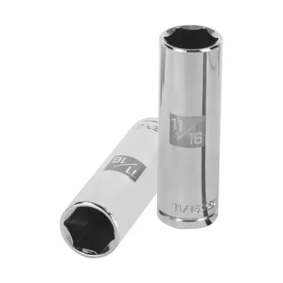 Copa Estándar Larga 11/16" De 6 Puntas, Cuadrante De 1/2" Truper