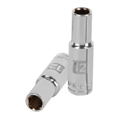 Copa Estándar Larga 12 Mm De 6 Puntas, Cuadrante De 1/2" Truper