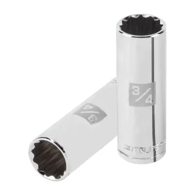 Copa Estándar Larga 3/4" De 12 Puntas, Cuadrante De 1/2" Truper