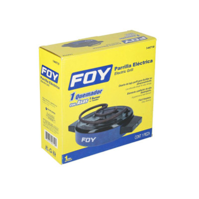 Parrilla Estufa Eléctrica 1 Quemador 650 W Foy Inoxidable (144710)