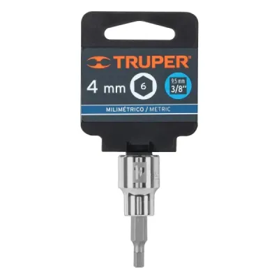 Copa Estándar De Punta Bristol 4 Mm, Cuadrante De 3/8" Truper