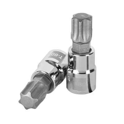 Copa Punta Torx T-60 Uso Profesional, Cuadrante De 3/8" Truper