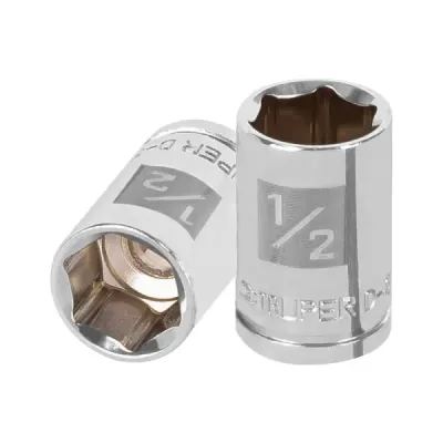 Copa Estándar 1/2" De 6 Puntas, Cuadrante De 3/8" Truper