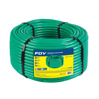 Manguera De Agua Para Jardín 100 M X 1/2'' Lisa Foy 2 Capas (M12L100)