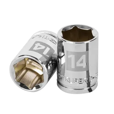 Copa Estándar 14 Mm De 6 Puntas, Cuadrante De 3/8" Truper