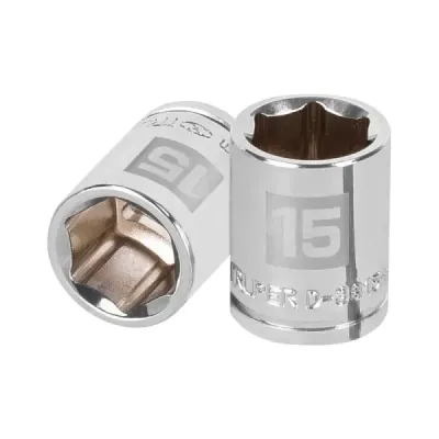 Copa Estándar 15 Mm De 6 Puntas, Cuadrante De 3/8" Truper