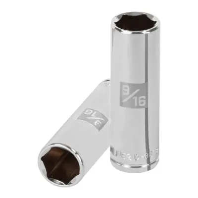 Copa Estándar Larga 9/16" De 6 Puntas, Cuadrante De 3/8" Truper