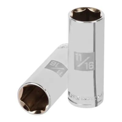Copa Estándar Larga 11/16" De 6 Puntas, Cuadrante De 3/8" Truper
