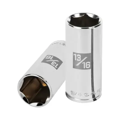 Copa Estándar Larga 13/16" De 6 Puntas, Cuadrante De 3/8" Truper