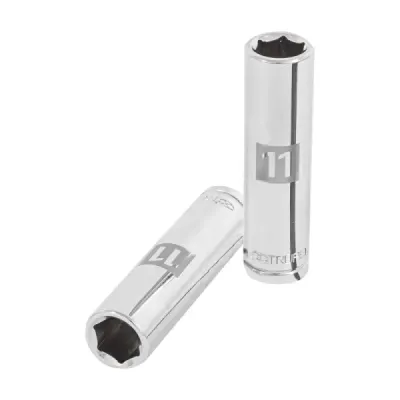 Copa Estándar Larga 11 Mm De 6 Puntas, Cuadrante De 3/8" Truper