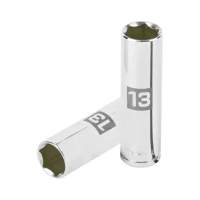 Copa Estándar Larga 13 Mm De 6 Puntas, Cuadrante De 3/8" Truper