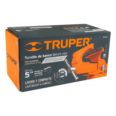 Prensa De Banco Profesional Tipo Europeo Giratoria De 5" Truper (TA-5-L) Prensa De Banco Profesional Tipo Europeo Giratoria De 5" Truper (TA-5-L)