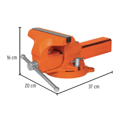 Prensa De Banco Profesional Tipo Europeo Giratoria De 6" Truper (TA-6-L)
