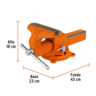 Prensa De Banco Profesional Tipo Europeo Giratoria De 8" Truper (TA-8-L) Prensa De Banco Profesional Tipo Europeo Giratoria De 8" Truper (TA-8-L)