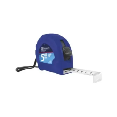 Flexómetro De 3 M Cuerpo Sólido Toolcraft Cinta Blanca 1/2'