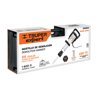 Martillo Demolición 1600 W 55 J Industrial Truper Expert (MADE-20NX)