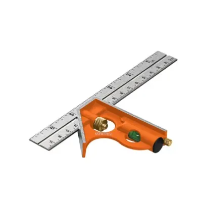 Escuadra De Combinación 7" (18 Cm) Con Punzón Para Marcar Truper