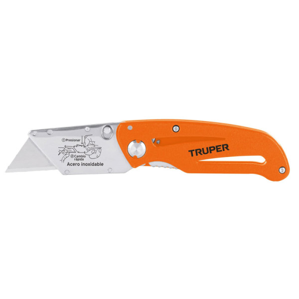 Bisturí Tipo Navaja De 6" Con Cuerpo En Acero Inoxidable Truper (NV-6X)