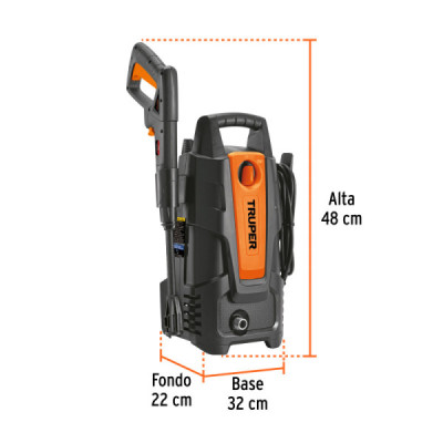 Hidrolavadora Eléctrica 1500 Psi 1400 W Truper Con Jabonera (HILA-1500)