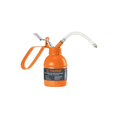 Aceitera De 180 Ml Con Manguera Flexible Y Boquilla De Latón Truper