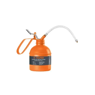Aceitera De 500 Ml Con Manguera Flexible Y Boquilla De Latón Truper