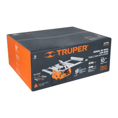 Sierra De Mesa De 10", 2.1/2 Hp Con Accesorios Incluidos Truper (SME-10B)