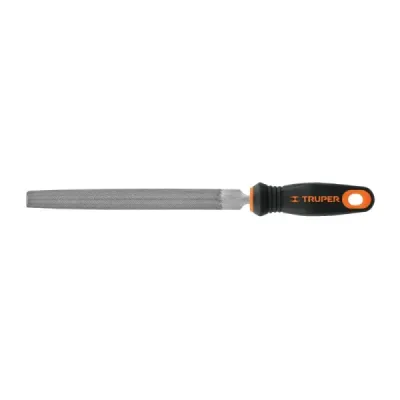 Lima Media Caña Bastarda De 6", Mango Comfort Grip Truper