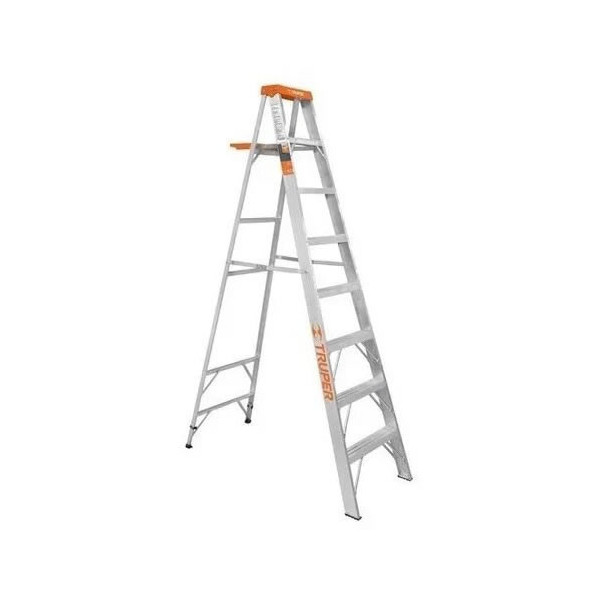 Escalera De 8 Escalones - 7 Peldaños Con Bandeja, Tipo 2 Truper (EST-27)