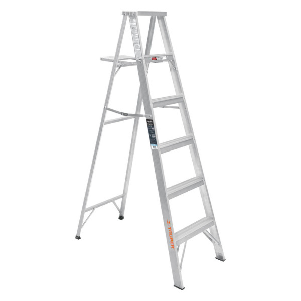 Escalera De 6 Escalones - 5 Peldaños Con Bandeja, Tipo 3 Truper (ESTA-35)