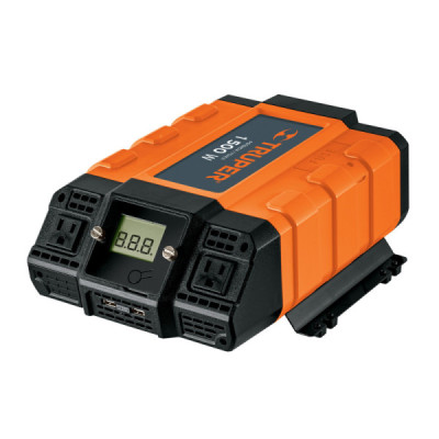Inversor De Corriente 1500 W Para Carro Con Usb Y 2 Enchufes Truper (INCO-1500)