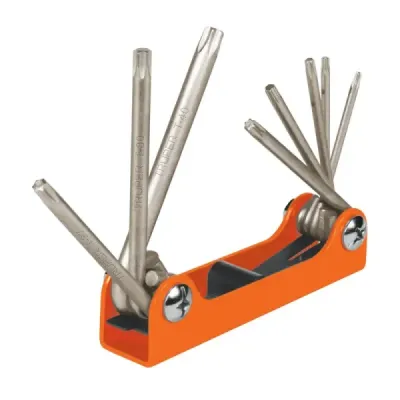 Juego De 8 Llaves Torx, Incluye Estuche Tipo Navaja Truper