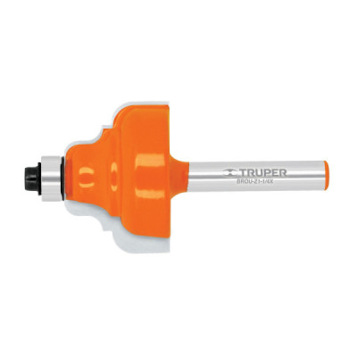 Fresa Zafiro Con Balinera, Diámetro 1.1/4", Corte 21.5 Mm Truper (BROU-Z1-1/4X)