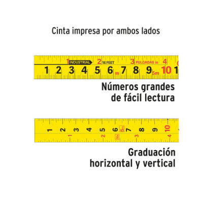 Flexómetro Auto Lock De 5 M Anti-Impacto, Uso Profesional Truper (FA-5M)